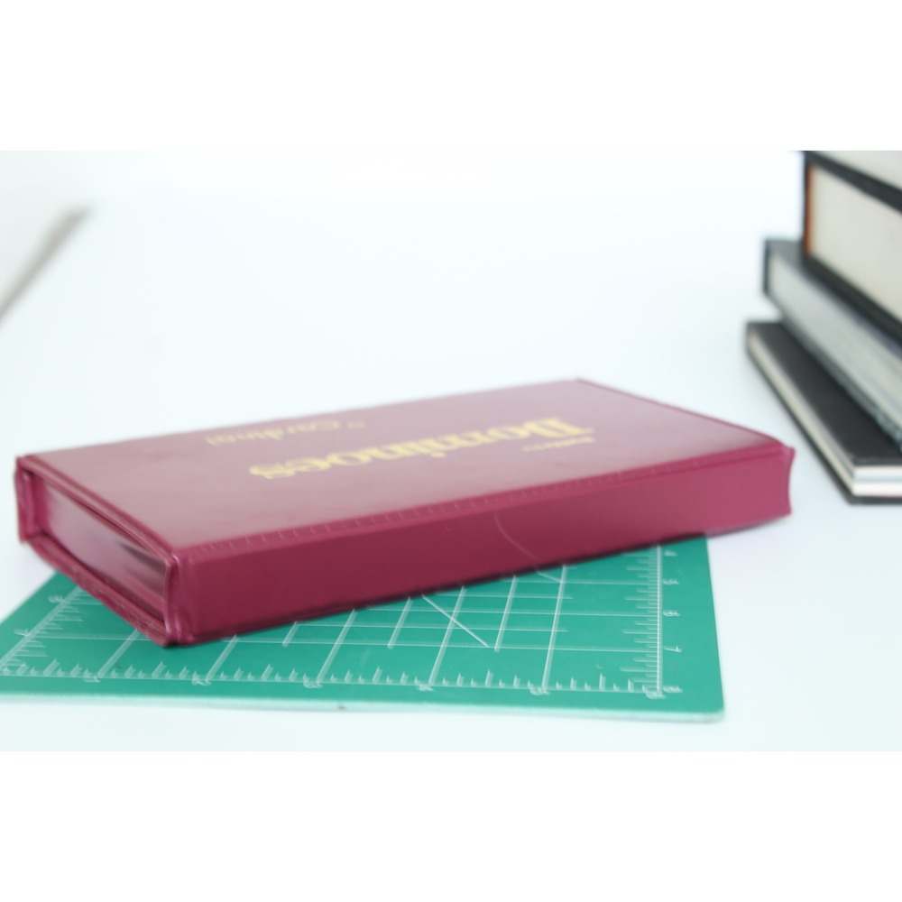Cardinal Double Six Dominoes Set 28 Pieces Burgundy Vinyl Case Vintage